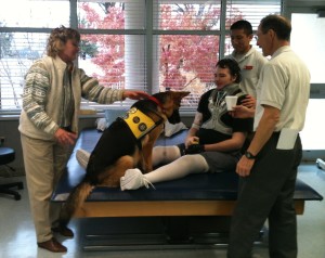 1-14 Williow working with patient